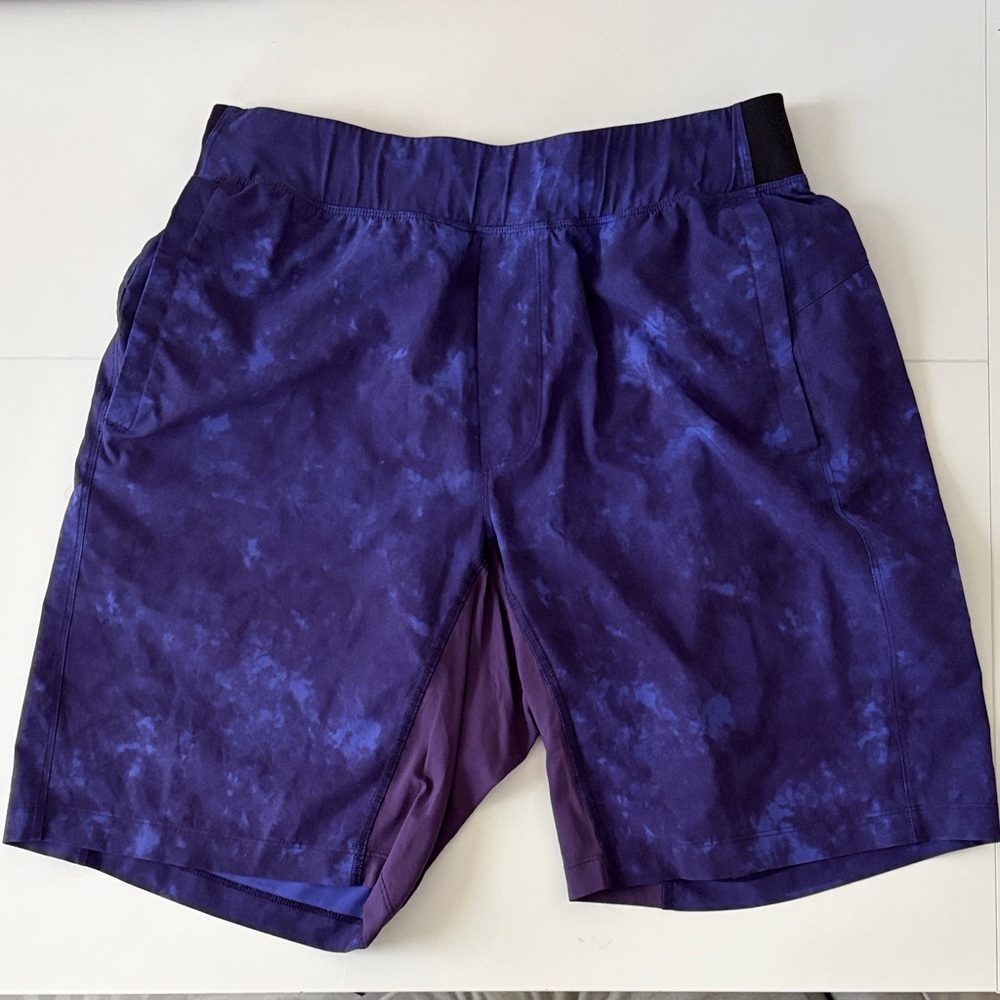 LuLuLemon Men’s Purple Tie-Dye Athletic Shorts